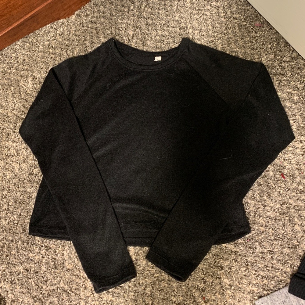 black sweater